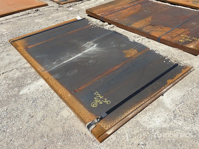 Quantity of (2) 2025 Kit Containers Steel 5 ft x 7 ft 11 in (1 in Thick) Steel Plates