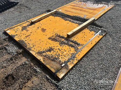 Quantity of (2) 2025 Kit Containers 6 ft 1 in x 8 ft (0.75 in Thick) Road Steel Plates
