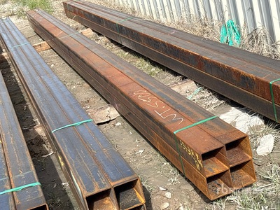 Quantity of (4) 2025 Kit Containers 5 in x 5 x 24 ft Square Tubing