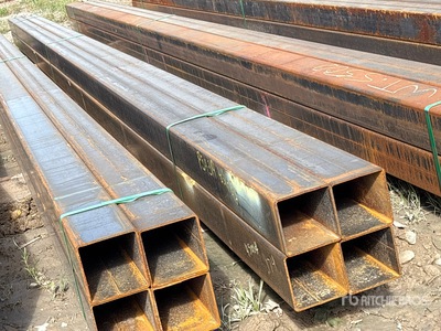 Quantity of (4) 2025 Kit Containers 5 in x 5 in x 25 ft Square Tubing