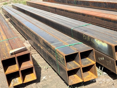 Quantity of (4) 2025 Kit Containers 5 in x 5 in x 25 ft Square Tubing