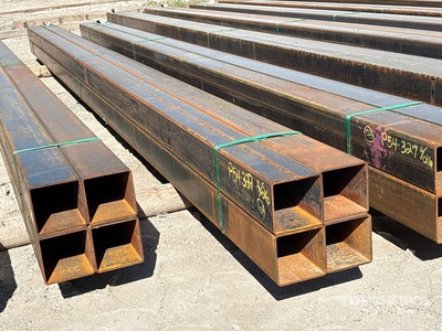 Quantity of (4) 2025 Kit Containers 5 in x 5 in x 19 ft Square Tubing