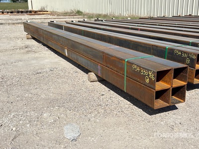 Quantity of (4) 2025 Kit Containers 5 in x 5 in x 19 ft Square Tubing