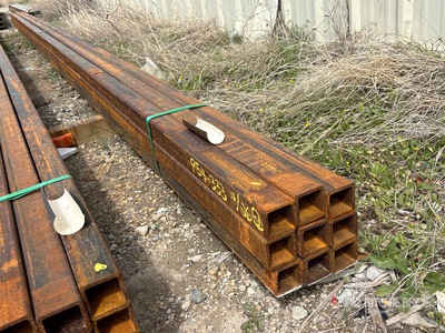 Quantity of (9) 2025 Kit Containers 2.5 in x 2.5 in x 24 ft Square Tubing