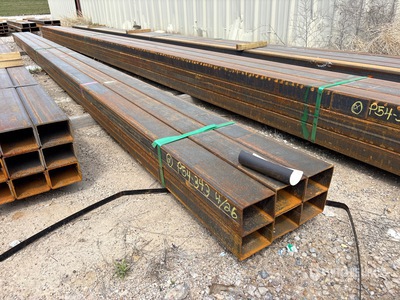 Quantity of (6) 2025 Kit Containers 3 in x 4 in x 19 ft Rectangle Tubing