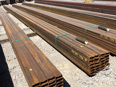 Quantity of (24) 2025 Kit Containers 1 in x 2 in x 24 ft Rectangle Tubing