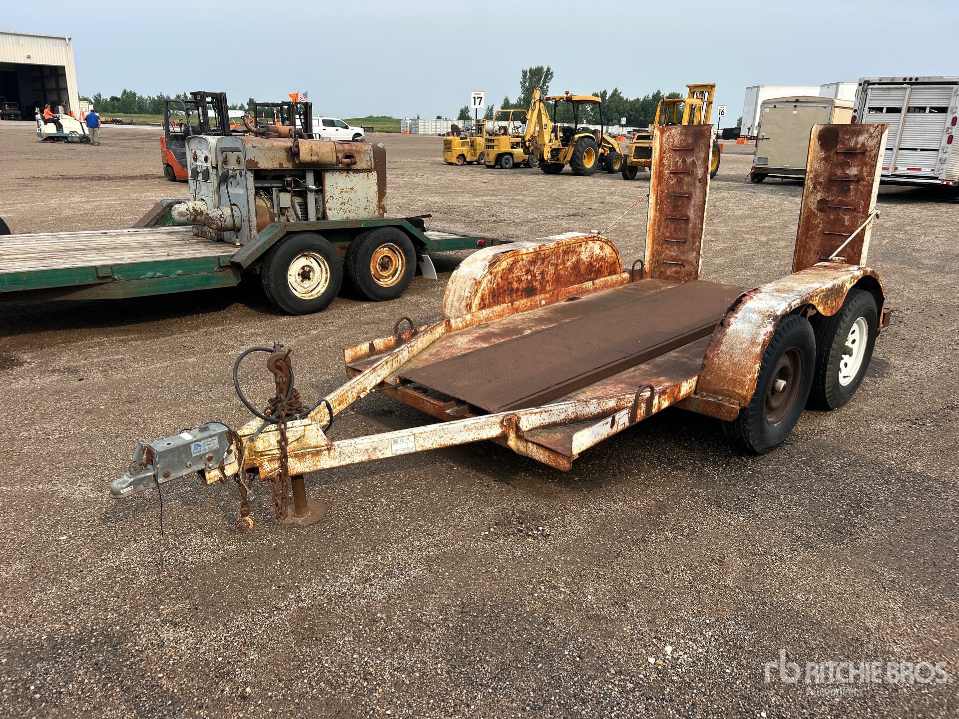 1970 10 ft T/A Equipment Trailer