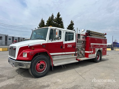 1995 Freightliner FL80 4x2 Crew Cab Fire Truck