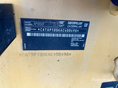 2019 Cat AP-1000F Wheel Asphalt Paver