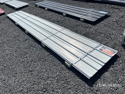 Quantity of (20) White Metal Roof Panels 3'x19.69' (Unused)