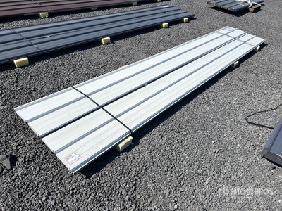 Quantity of (30) White Metal Roof Panels 3'x16' (Unused)