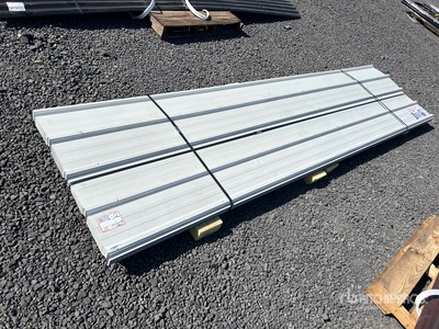 Quantity of (70) White Metal Roof Panels 3'x12' (Unused)