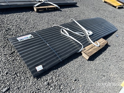 Quantity of (30) Black Metal Roof Panels 35"x12' (Unused)