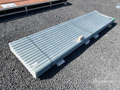 Quantity of (100) 12 ft Polycarbonate Clear Roof Panel (Unused)