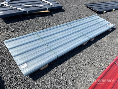 Quantity of (30) 12 ft Corrugated Polycarbonate Clear Roof Panel (Unused)