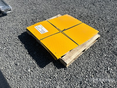 Quantity of (20) Yellow Steel Diamond Plate