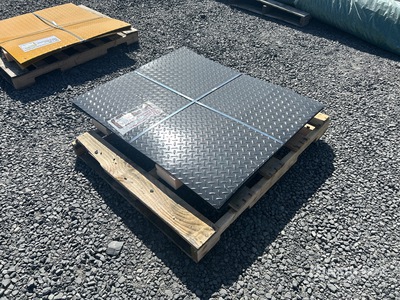 Quantity of (20) Black Steel Diamond Plate