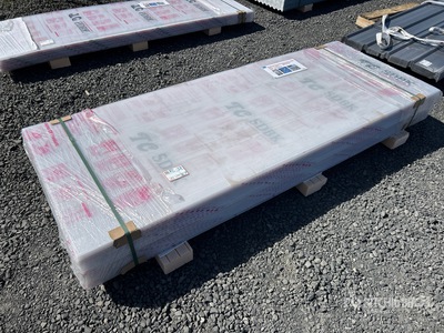 Quantity of (40) 3 ft x 7.87 ft Clear Multi-wall Polycarbonate Pane (Unused)