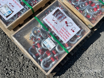 Quantity of (30) Heavy-Duty D-Ring Grillete (Unused)