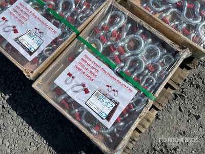 Quantity of (30) Heavy-Duty D-Ring Grillete (Unused)