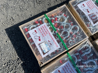 Quantity of (30) Heavy-Duty D-Ring Grillete (Unused)