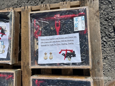 Quantity of Ratchet Load Binders & Chains (Unused)