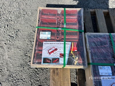 Quantity of (20) Weld-0n Truck Tie Down D Rings (Unused)