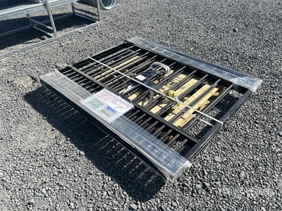 11 ft 8 in x 4 ft 9 in Wrought Iron Bi-Parting Driveway Gate