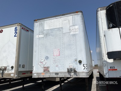 1999 Trailmobile 53 ft x 102 in T/A Caja Seca / Van Trailer