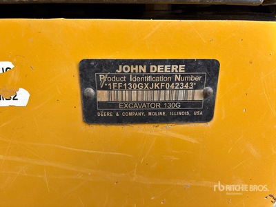 2019 John Deere 130G Rupsgraafmachine