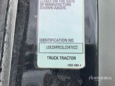 2020 Kenworth T880 6x4 تراكتور شاحنة نهارية (ثنائية المحور)