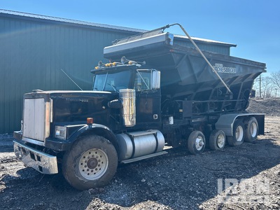 W.K. Dahms Manufacturing Super Stone Slinger on 1984 Western Star 4900 6x4 Stone Spreader Truck