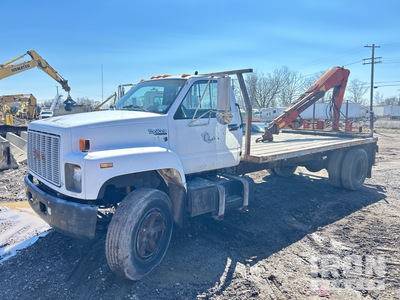 Articulated Boom on 1991 GMC C7500 4x2 Boom Truck (Inoperable)