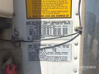 2020 Utility Trailer VS2RA 53 ft x 102 in Sliding T/A Refrigerated Trailer