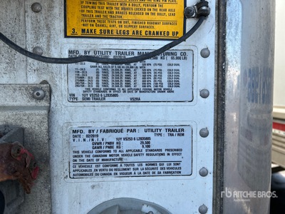 2020 Utility Trailer VS2RA 53 ft x 102 in Sliding T/A Refrigerated Trailer