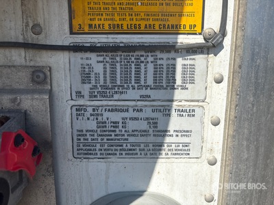 2020 Utility Trailer VS2RA 53 ft x 102 in Sliding T/A Refrigerated Trailer