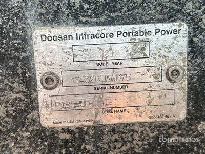 2011 Ingersoll Rand P185JDW 185 cfm Mobile Air Compressor