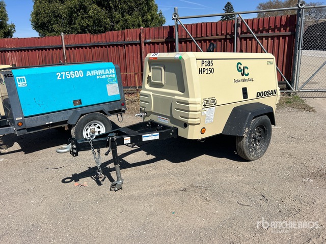 2024 Doosan P185 185 cfm Mobile Air Compressor