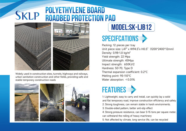 Quantity of (12) 2026 SKLP SK-LJB12 2387 mm x 1193 mm Polyethylene Traffic Plates (Unused)