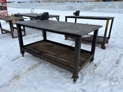 Quantity of (2) Welding Tables ورش و مخازن متنوعة