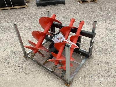 2026 STARVOX SV-AG42 Qty （3）42"fits CAT Skid Steer Auger (Unused)