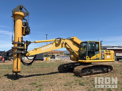 2013 Komatsu PC210LC-10 LoDril Foundation Drill on Foundation Drill