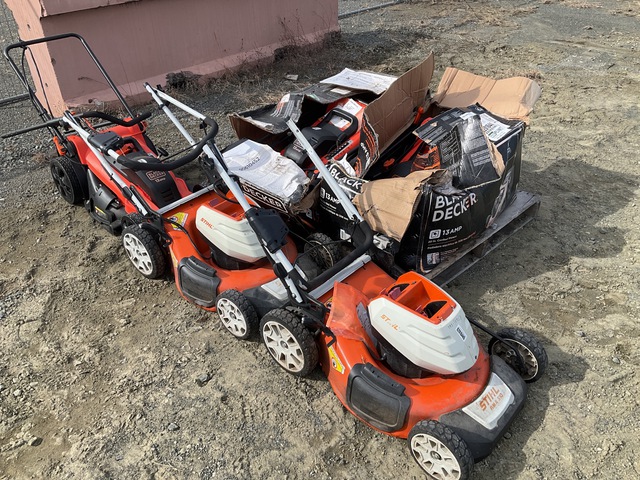 (5) Assorted Lawn Mowers