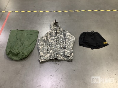 (44) Clothing Bags, (7) Wet Weather Parkas & Assorted Items