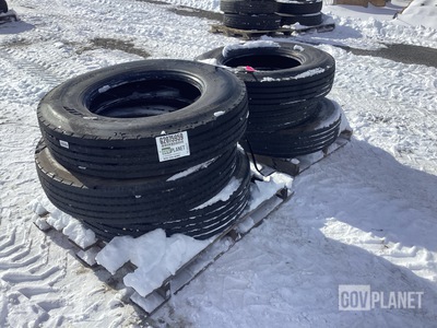 (6) Dunlop 10R22.5 Tires