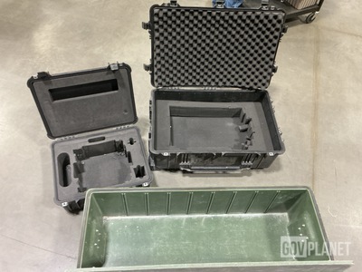 (4) Assorted Storage Cases & (7) Container Inserts