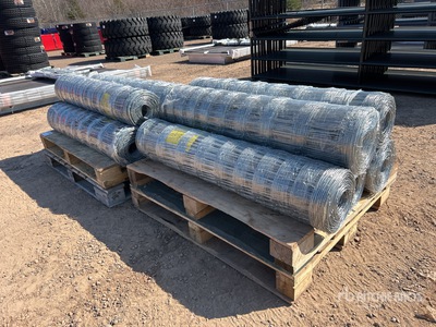 Quantity of (10) 2025 BYT FFC762 330 ft x 4 ft Galvanized Farm Fencing (Unused)