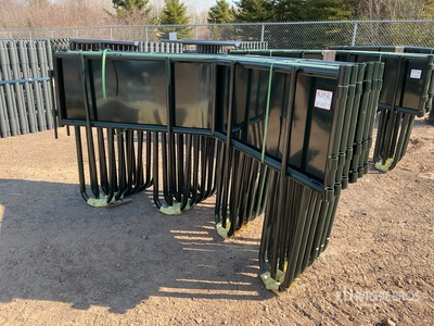 Quantity of (2) 2025 BYT HDTBF45 HD Tombstone Bale Viehfutterautomat (Unused)