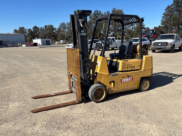 1989 Hyster S40XL 4000 lb Cushion Tire Forklift