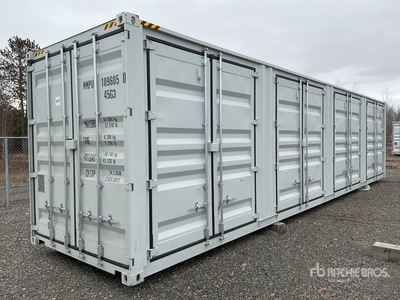 2025 40 ft High Cube Multi-Door Storage Container